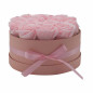 Preview: Geschenkbox Seifenrosen Rosa Rund