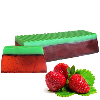 Erdbeere - handgemachte bunte Seife