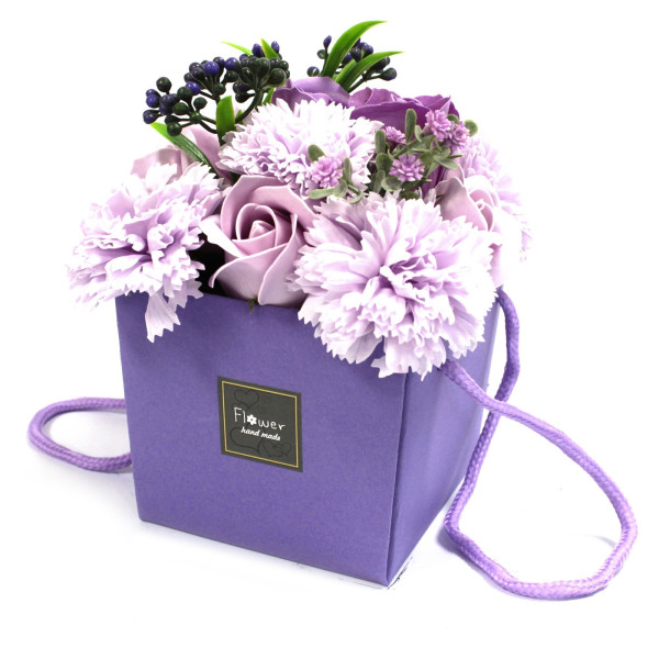 Lavendelfärbige Seifenblumen