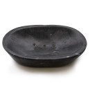 Steinseifenablage "Schwarz Oval"